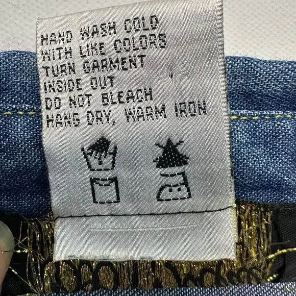 Bob Mackie Wearable Art Floral Embroidered Denim Shirt - Picture 5 of 6